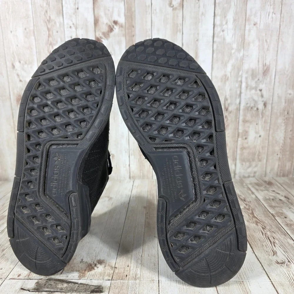 Adidas NMD R1 Black Mesh Athletic Sneakers‎ Shoes Women's Size 7.5